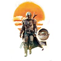 Komar Star Wars Mandalorian The Child Family Trip | Baby Yoda- decoración de pared- póster artístico- tamaño 30 x 40 cm…
